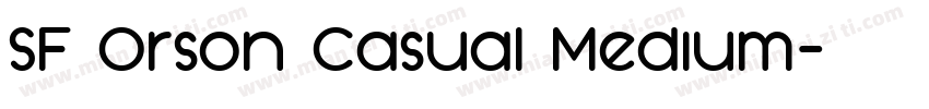 SF Orson Casual Medium字体转换